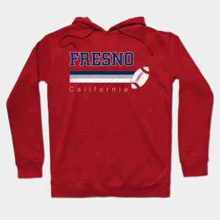 Fresno Vintage Football Retro California At Sunday Gameday Hoodie